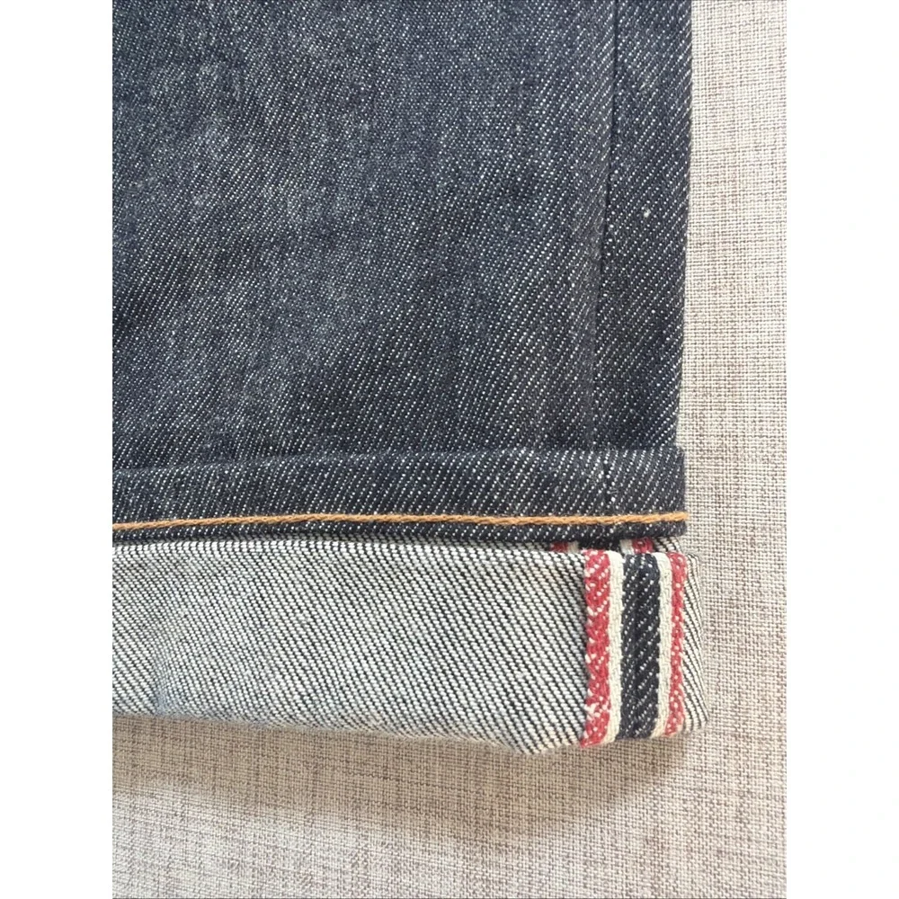 Todd Snyder Selvedge Jeans 34X32 American Denim Button Fly Slim Fit Dark Wash